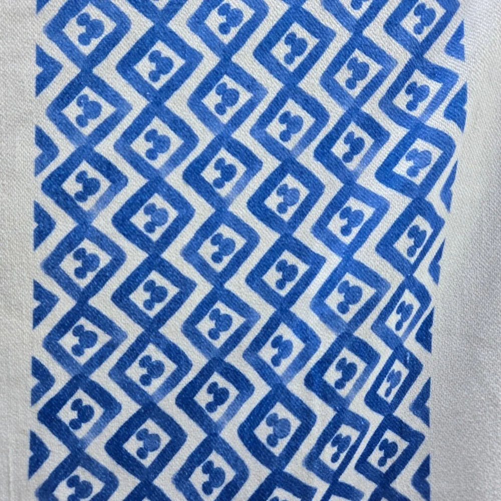 Disney Homestead: Plaid Manta Blue Mickey Mouse Throw Blanket w/Tassels 50 by 60